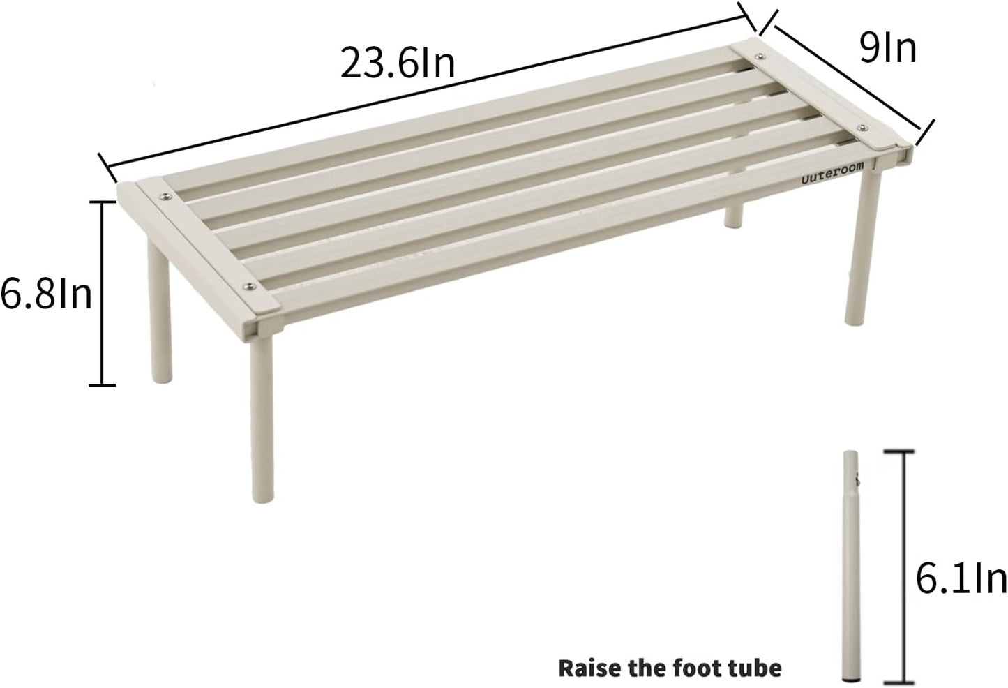 Metal Plant Stand, Rust-proof Aluminum Flower Pot Stand, Plants Display Stands Decoration Racks for Living Room Balconies and Gardens (60 White)