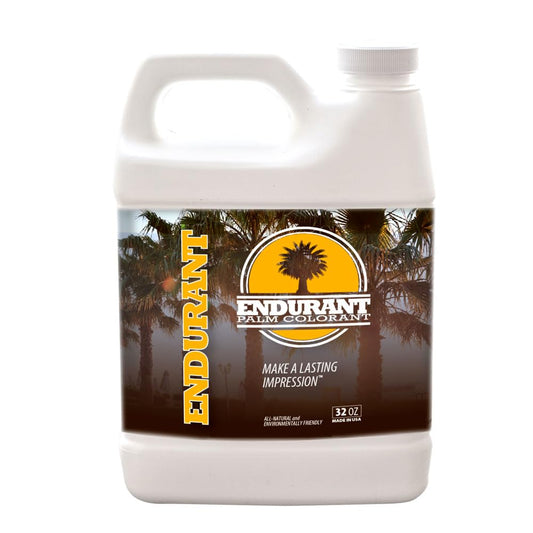 Endurant Palm Colorant – Non-Toxic Palm Tree Protector - Enhances Natural Beauty - Prevents Sunscald & Bark Damage -Easy Annual Application - Vibrant Long-Lasting Trunk Care - 32 oz