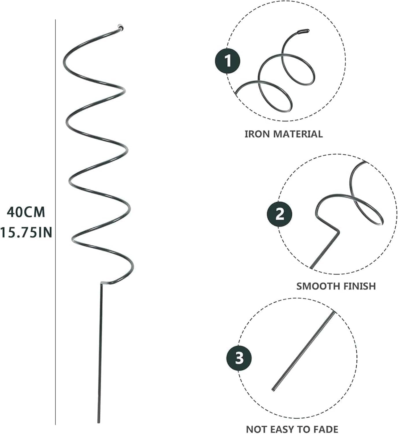 4PCS Tomato Twist Stake, 2025 Spiral Tomato Stakes, Reusable Climbing Plant Stake Tower for Tomatoes & Vines (4PCS)