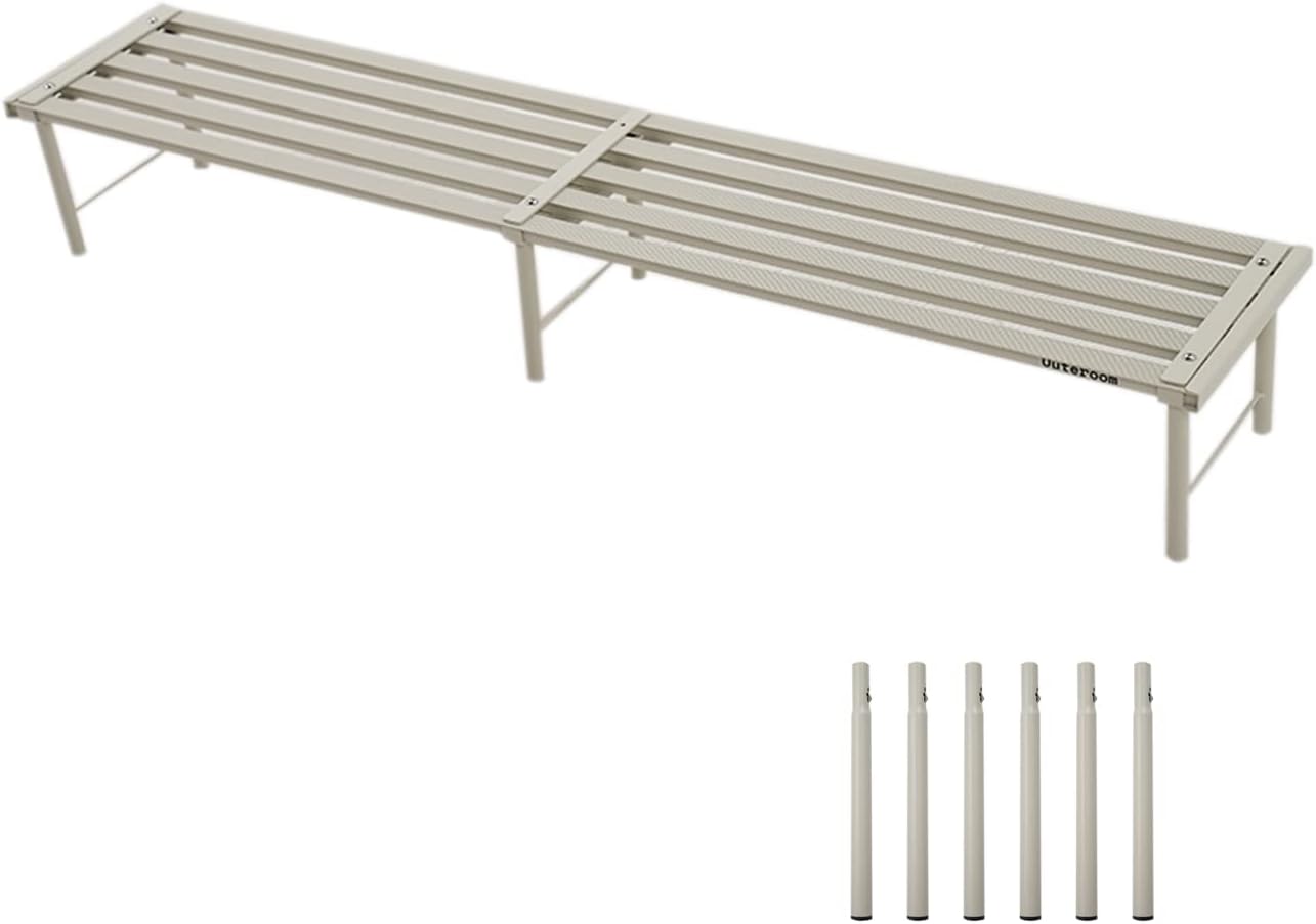 Metal Plant Stand, Rust-proof Aluminum Flower Pot Stand, Plants Display Stands Decoration Racks for Living Room Balconies and Gardens (120 White)