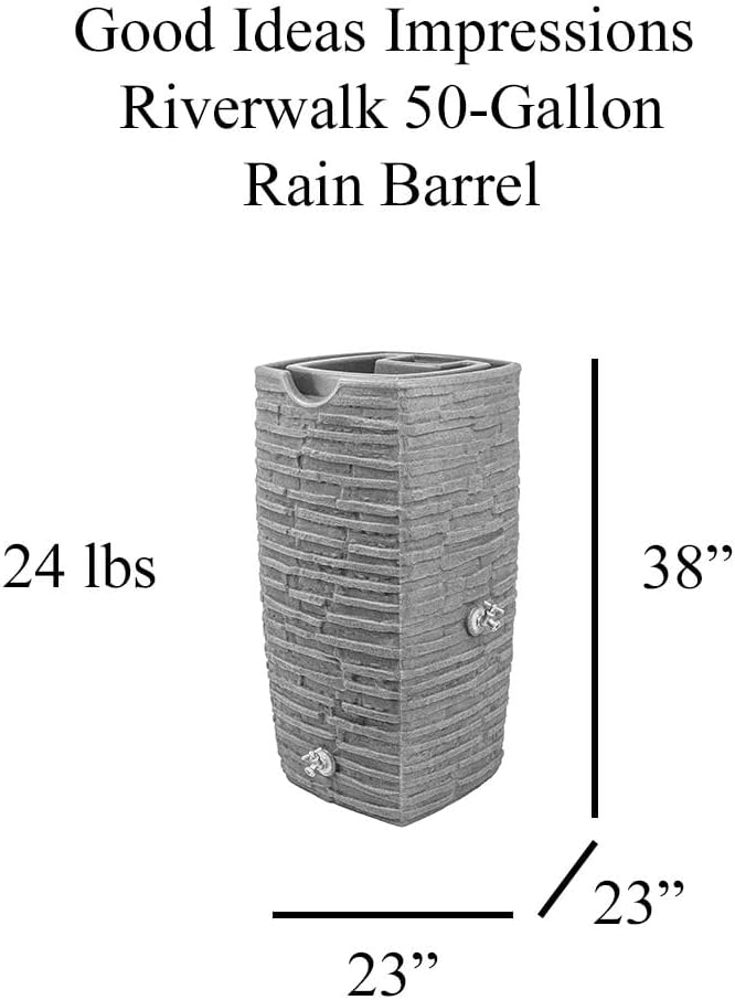 Impressions Riverwalk 50 Gallon Rain Saver - Sandstone