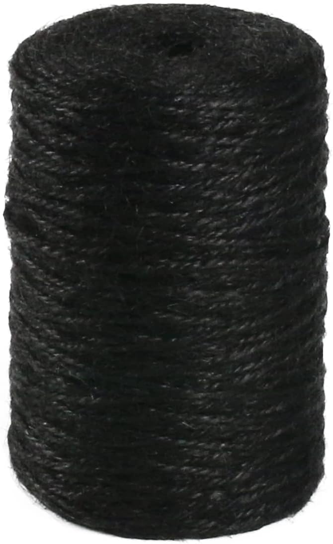 2mm 600ft Colored Natural Jute Twine String for Gift Wrapping Craft Baker Plant Christmas Ribbon Twine Handmade Arts Decoration Thin Packing String Home Decor