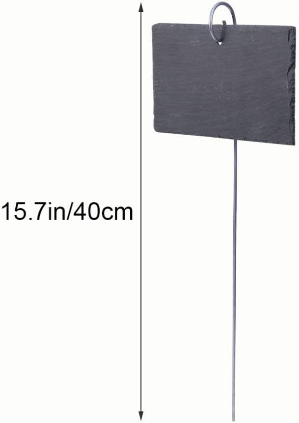 Hemoton Flower Decor Plant Label,Garden Markers Signs,Garden Marker Label Plant,Weatherproof Reusable Natural Hanging Tags for Flower Bed Pots Planters