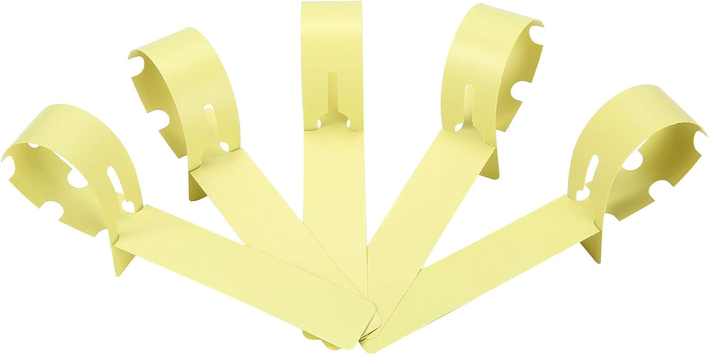 200 Pcs Yellow Plastic Plant Tags with a Marker Pen, Wrap Around Hanging Tree Tags Nursery Garden Labels Waterproof Nursery Garden Stakes, 2x20cm