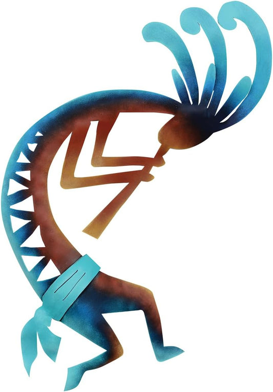 BLACK FOREST DECOR Moondance Kokopelli Metal Wall Art - Right