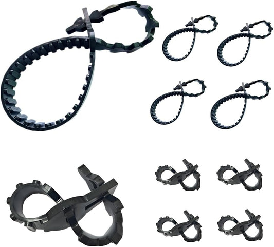 10 Pcs Tree Stake Supports Adjustable Tree Plant Ties Tree Training System, Heavy Duty Tree Stake Straps for Straightening, Reinforced Straps forTrees (5 Pcs 23.6 in + 5 Pcs 10.6 in)