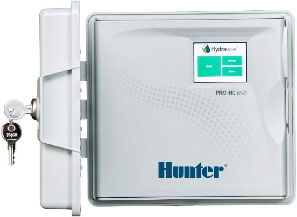 Hunter Hydrawise Pro-HC 24-Station WiFi Smart Sprinkler Controller, Outdoor Irrigation Timer, Weather-Based Watering System, Flow Sensor Ready