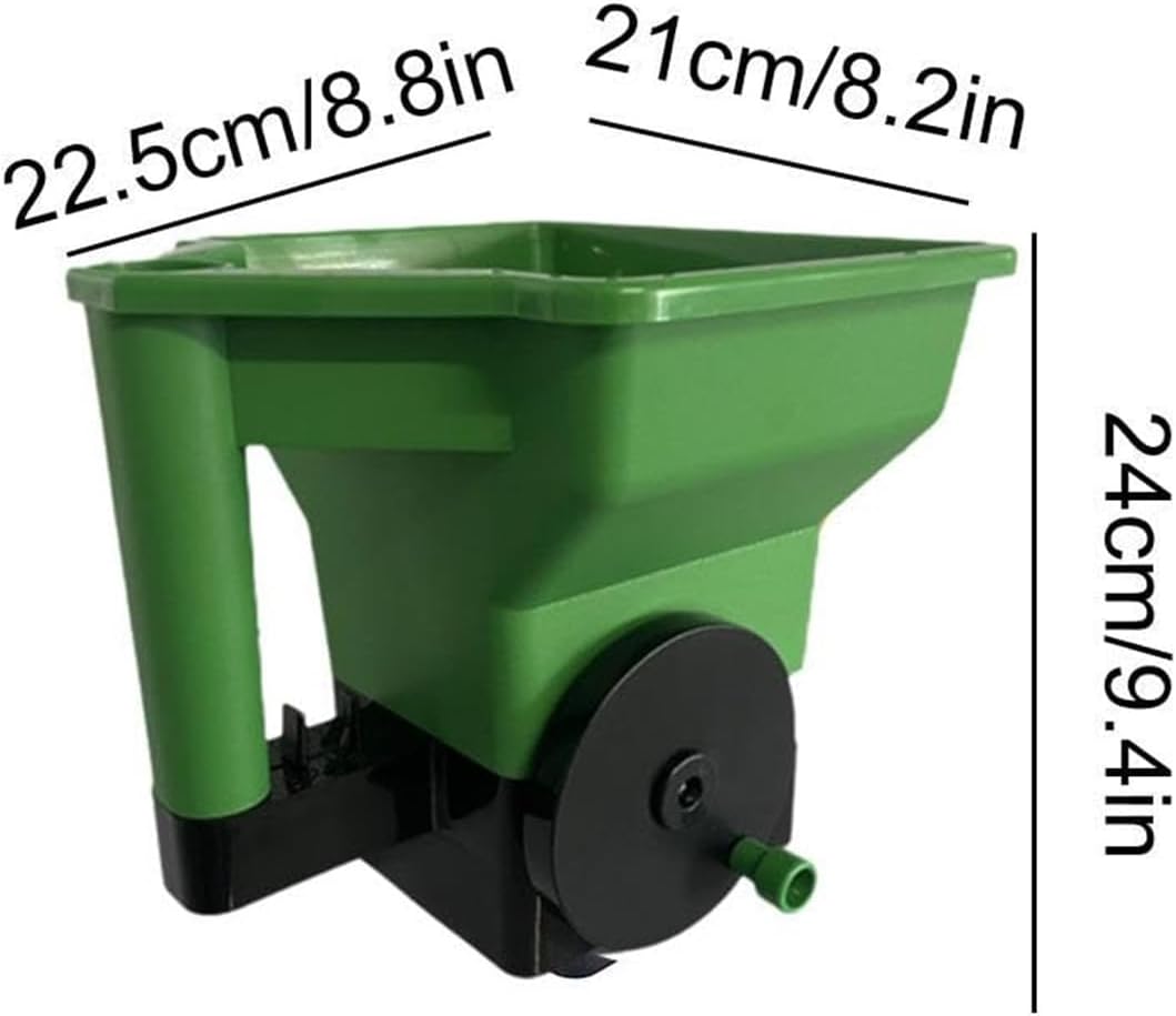 Handheld Grass Seed & Fertilizer Spreader,Portable Manual Lawn and Garden Planting Tool, Reusable Seeder for for Small Farm Garden Lawn Seeding