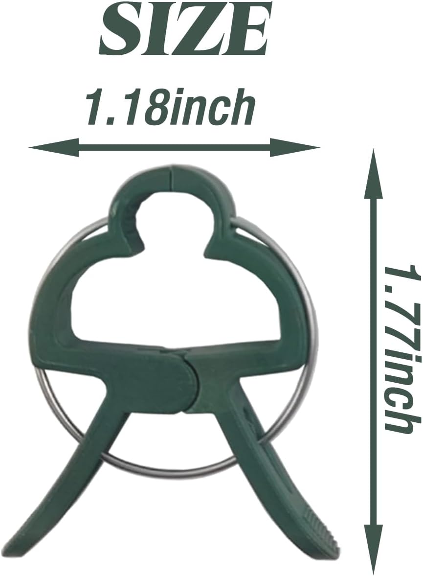 GXXMEI 100PCS Plant Clips Garden Clips for Tomato Cage, Tomatoes Clips Plant Support Clips for Bamboo Stakes, Climbing Plants, Vines, Gentle Plant & Flower Trellis Clips for Plant Stalks, Stems
