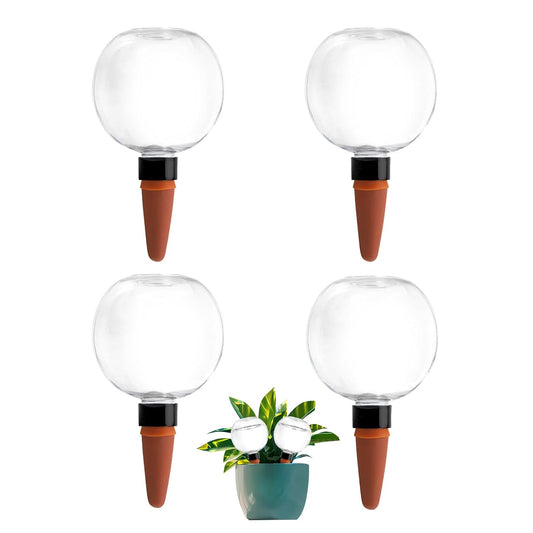 4 Pack Plant Watering Globes 17oz Self Watering Planter Insert Indoor/Outdoor Plant Watering Devices for Automatic Drip Irrigation