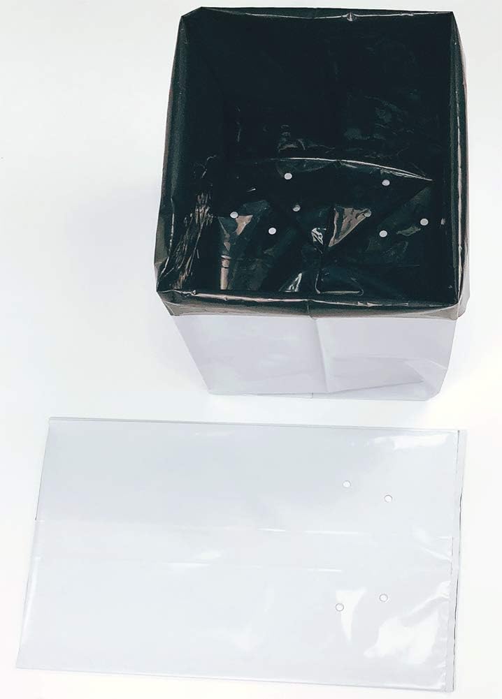 HORTIPOTS 20 Gallon Black and White Poly Nursery Grow Bags Pack of 10