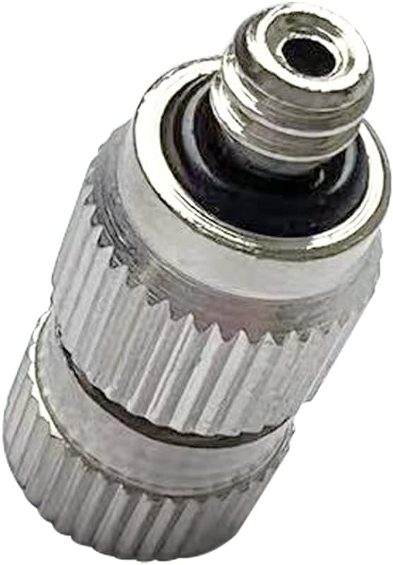 High Pressure Brass Nickel Plated Misting Nozzle for Outdoor Cooling Mist System, 0.2mm Ceramics Orifice, Detachable & Cleanable, 10pcs