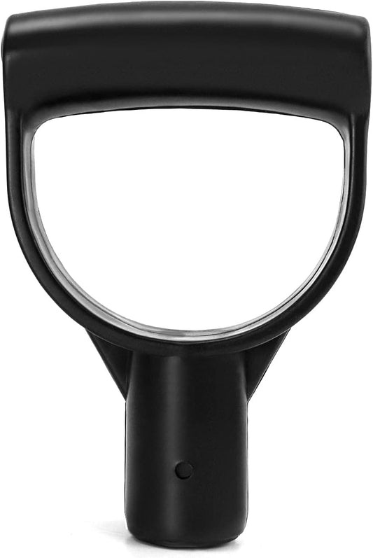QWORK Plastic Spade Shovel with D-Grip Handle, 1" Polypropylene Shovel Handle for Digging & Raking