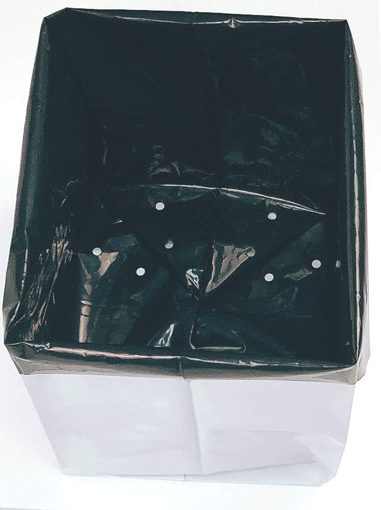HORTIPOTS Black White Poly Grow Bags 10 Gallon Transplanter (Pack of 25)