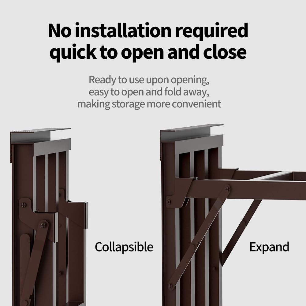 Metal Plant Stand - Heavy Duty Outdoor Shelf for Plants, Rust-Proof Aluminum, Adjustable Height, Spacious & Sturdy