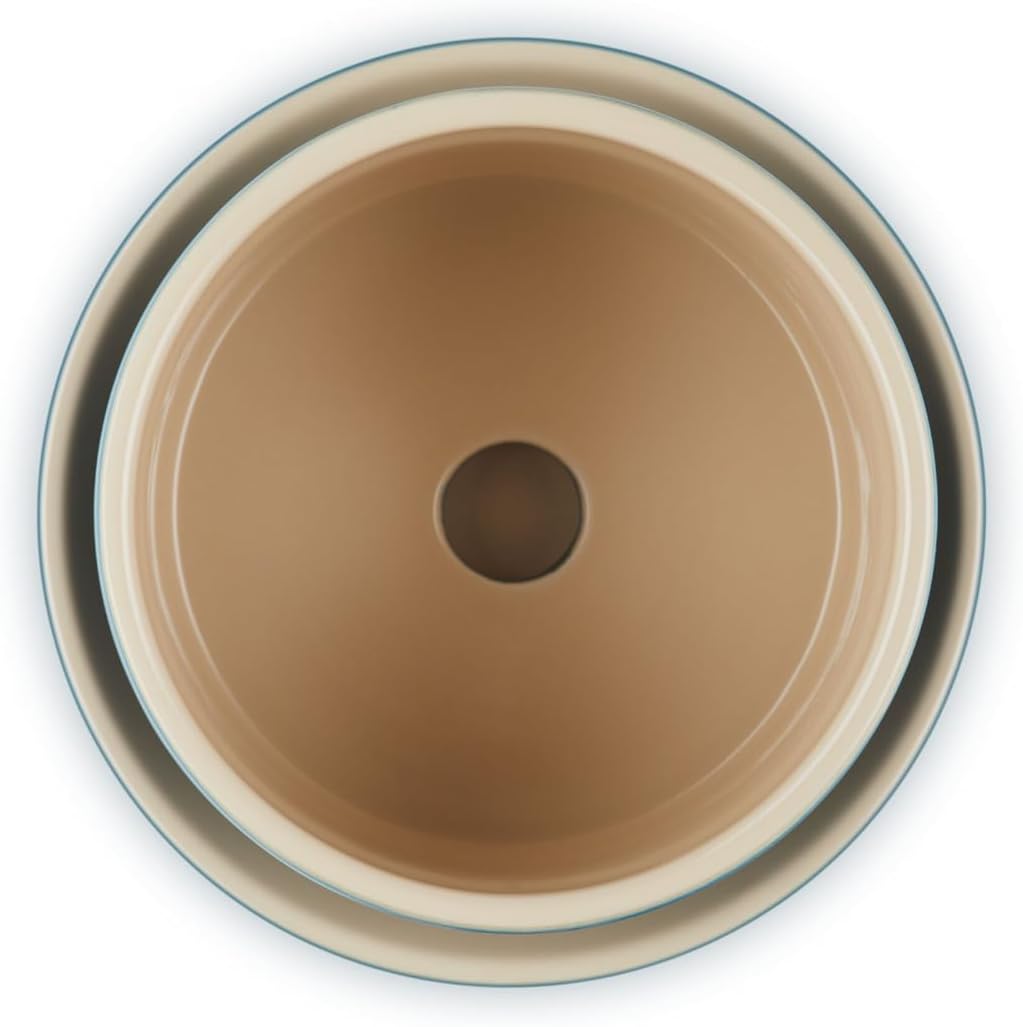 Le Creuset Stoneware Herb Planter, 5.5 Inches, Deep Teal