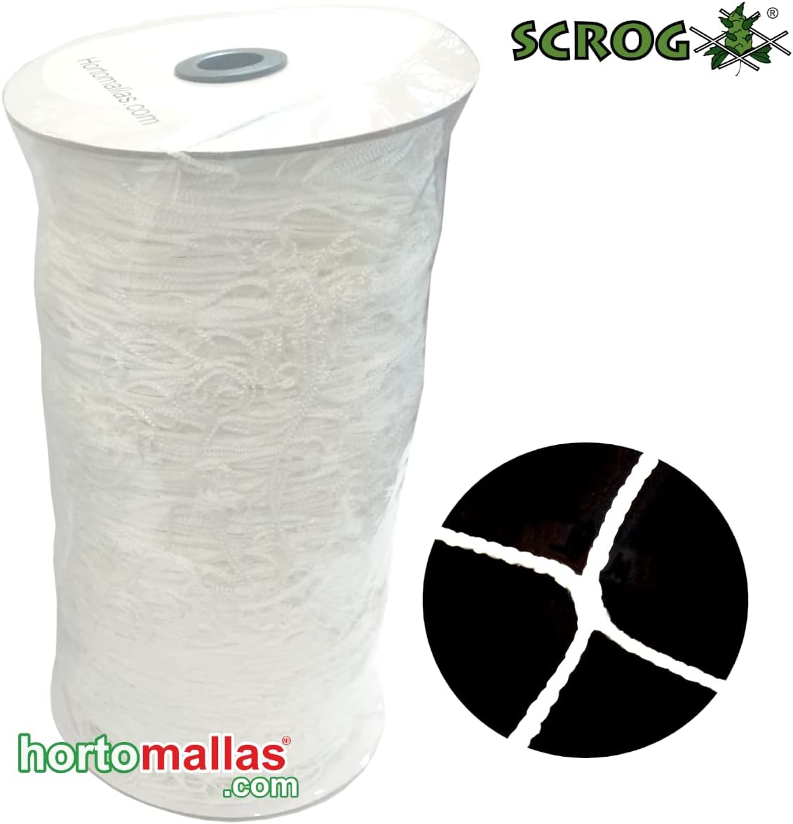 OLDMACDONALD Heavy Duty Polyester Trellis Netting Bulk Roll, 5ft x 350ft (60” x 350’ | 1.52m x 106.5m), 6" (15 cm) Squares, Heavy Duty Scrog Net Climbing Plants Vegetables Fruits Flowers Growing Vine