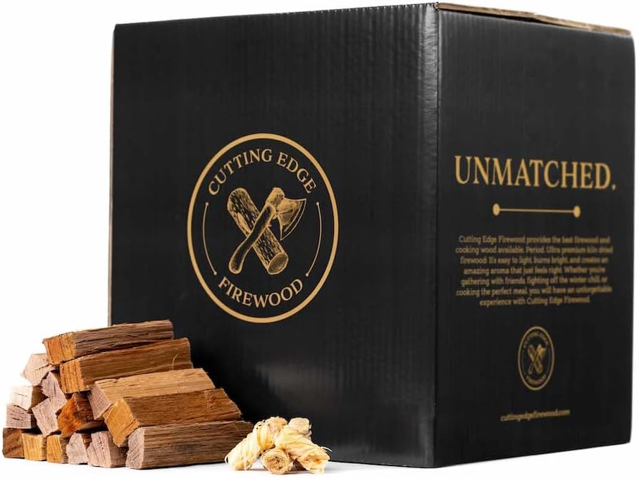 Cutting Edge Firewood 6 Inch Mini Pizza Oven Wood - Ultra Kiln Dried Premium Oak Cooking Wood for Portable Pizza Ovens - Miniature Logs - 50 Pound Box