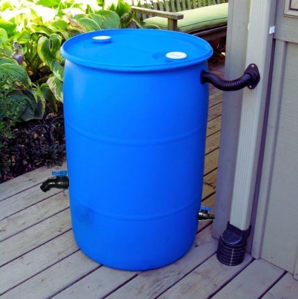 EarthMinded FlexiFit Diverter Upgrade for 3 x 4 Inch Rectangular Downspouts - For New or Existing Installations - Easy to Install - Catch Rain Water for Outdoor Chores