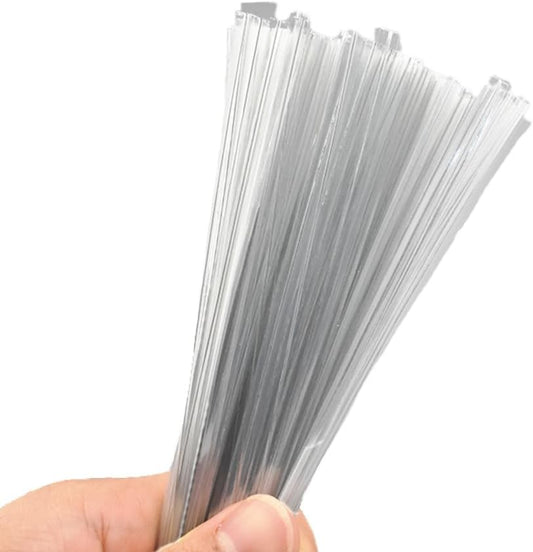 HAHIYO 300Pcs 8inches Cear Metal Twist Ties Bread Candy Coffee Bag Ties Plant Garden Twist Ties for Cellophane Treat Bags Gift Wraping Bags Plastic Bags Halloween Party Cake Present Art Crafts