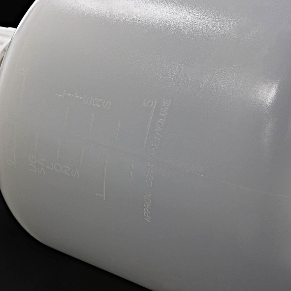 10L (2.5 Gallons) Round Carboys with Handles,Molded Graduations, Autoclavable PP Material, Heavy Duty Water Can, Lab, Home, Travel Liquid Storage, LVAA001