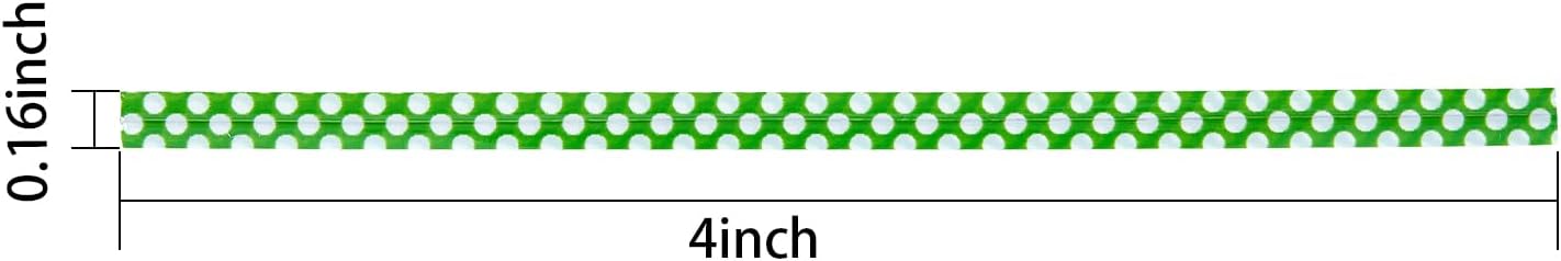 500 PCS 4" Polka-Dotted Bag Twist Ties,Green with Dots Plastic Twist Ties Bread Bags Ties for Candy Cookies Gift Bags and Decoration
