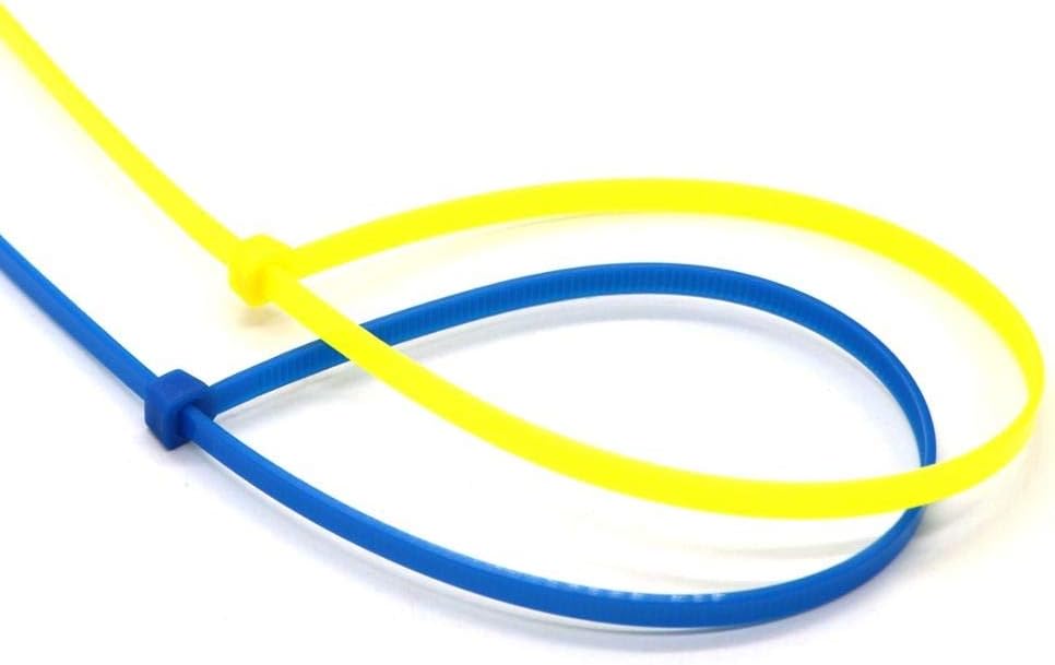 4 Inch Blue Zip Ties (100 Pieces) 18lb Strength, Nylon Cable Wire Ties