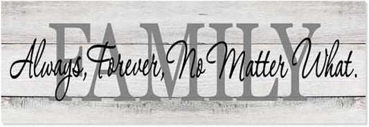 Family Sign Modern Farmhouse Decor Rustic Decor Living Room Wooden Plank Wood Signs Gifts 6x18 B3-06180062002