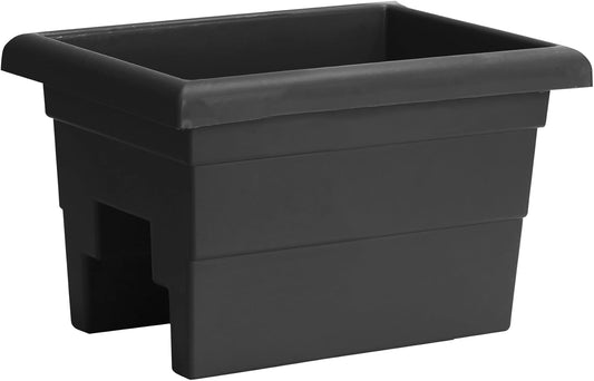 Root & Vessel Countryside Rail Planter, Black, 16"