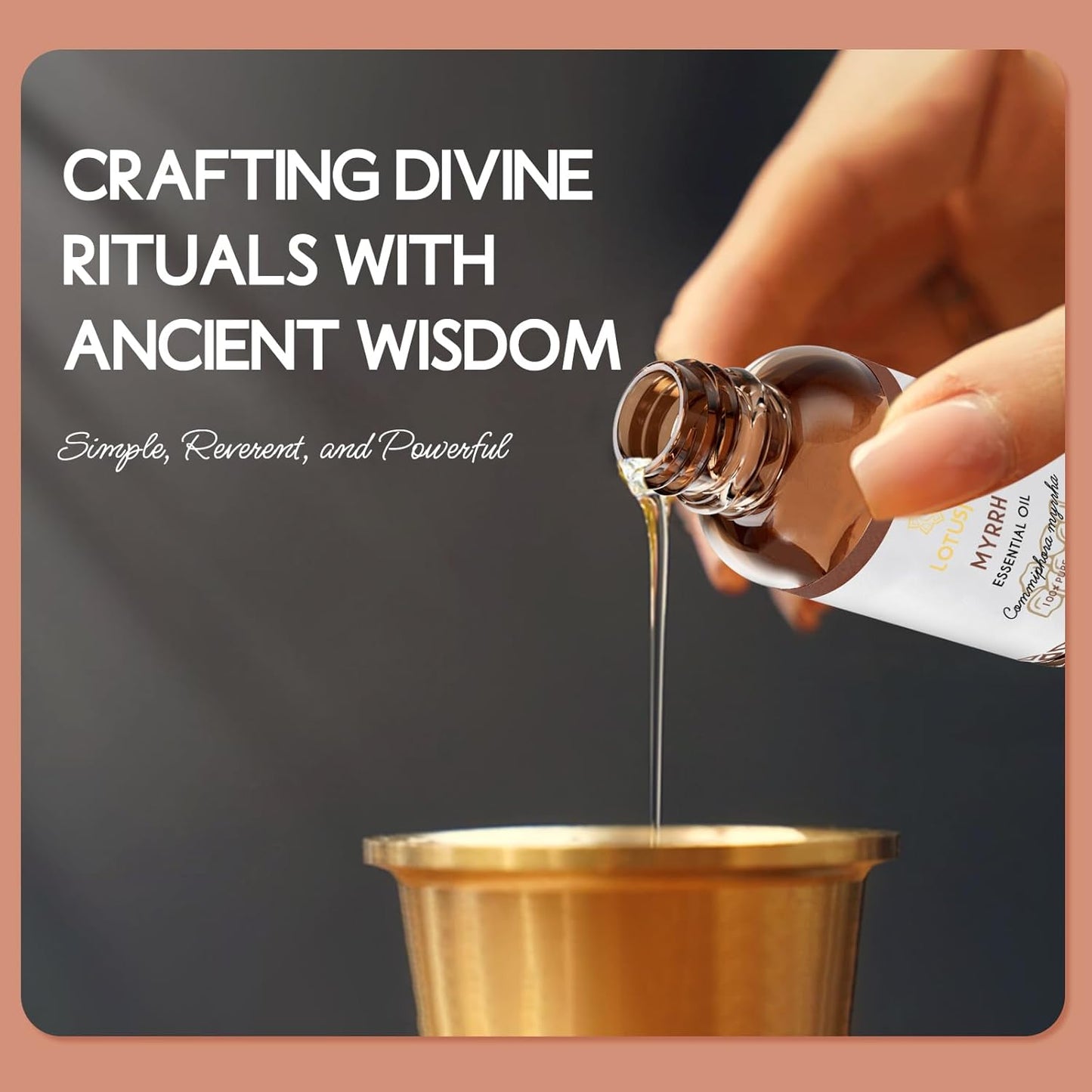 Myrrh Essential Oil, Pure Natural Myrrh Oil for Skin Hair Diffuser Room Spray DIY - 1 Oz