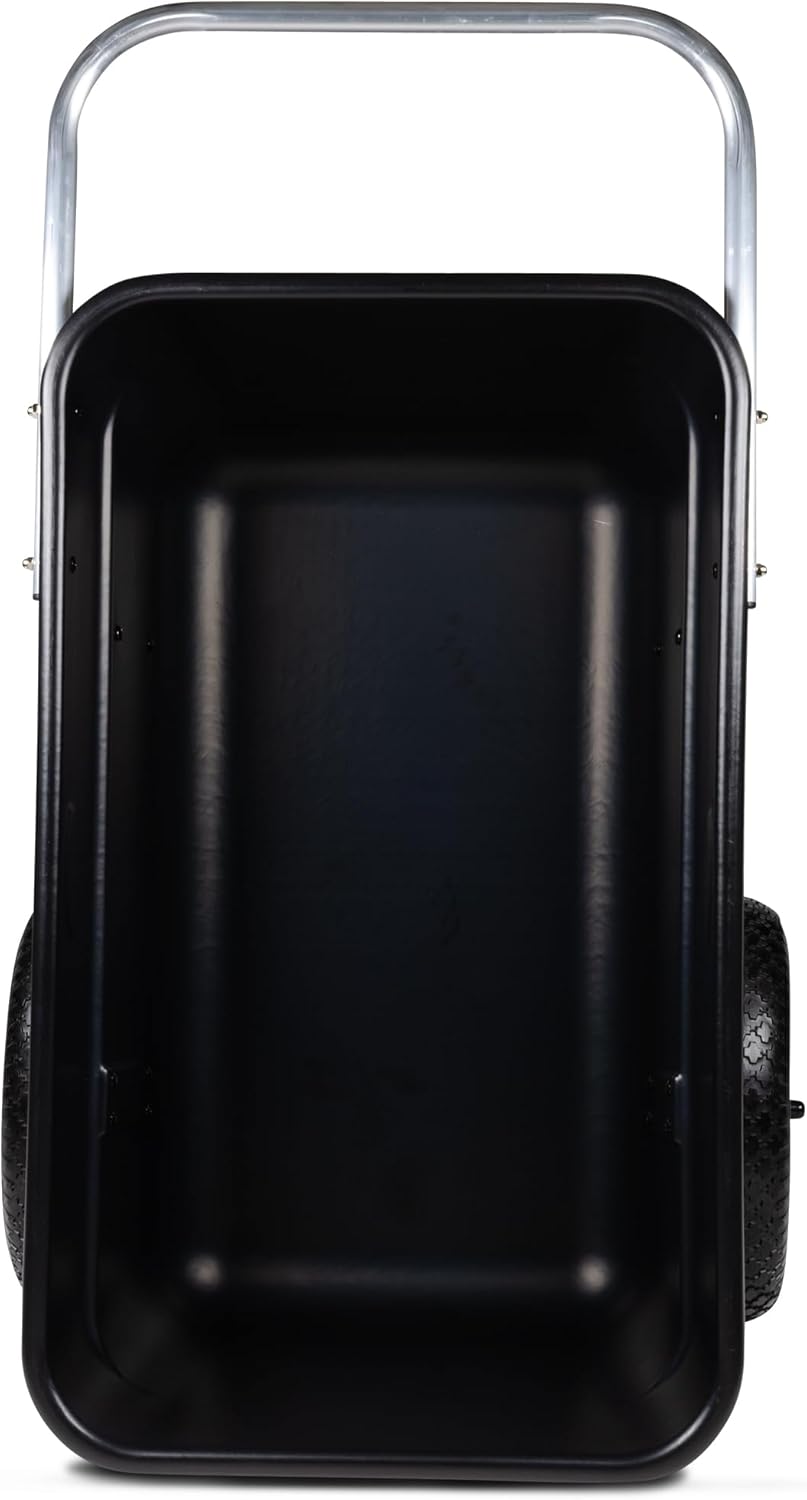 Smart Carts Premium Yard Cart - Strong, Lightweight, and Perfectly Balanced (16" Flat Free Wheels)