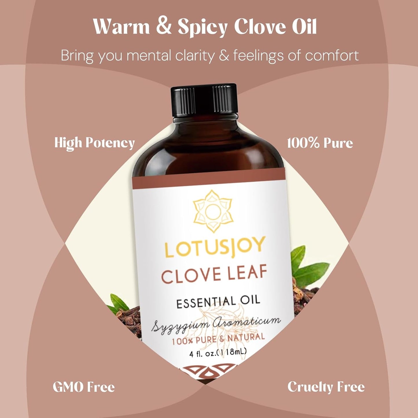 Clove Oil 4 Oz-100% Pure Natural Clove Leaf Essential Oil