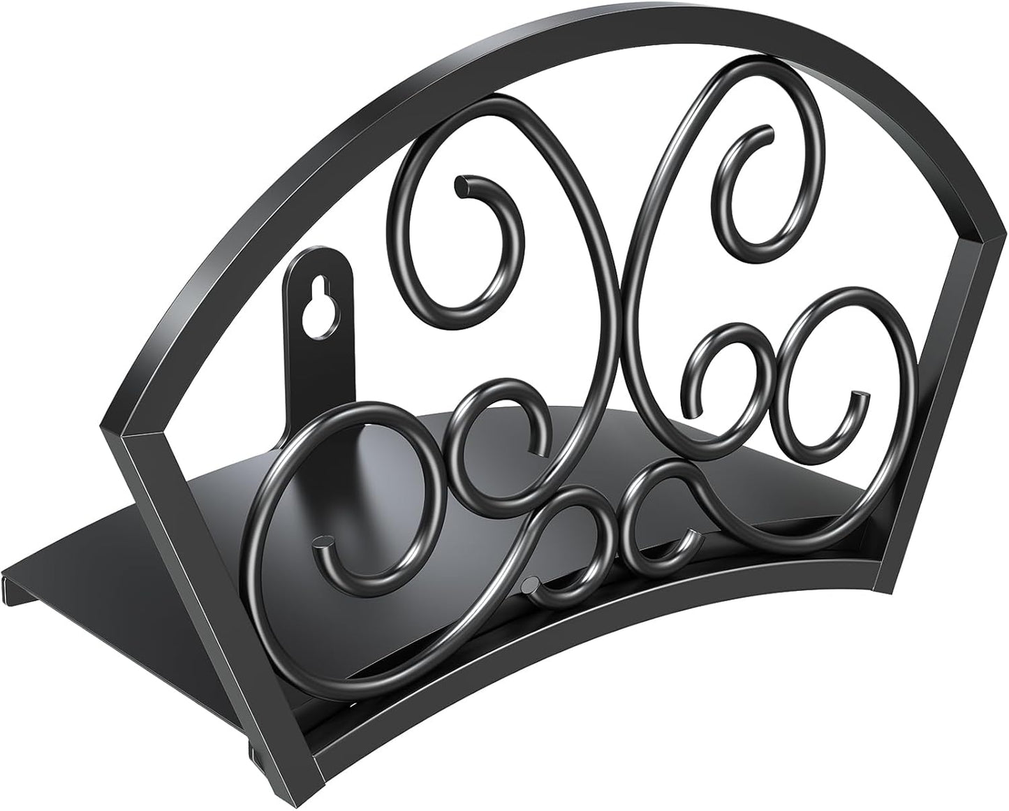 GOFORWILD Garden Hose Holder, Decorative Star Hose Butler Sturdy Water Hose Rack, Durable Wall Hose Hanger, Holds 125-Feet of 5/8-Inch Hose, Hose Reel, Made of Gauge Steel, 7019