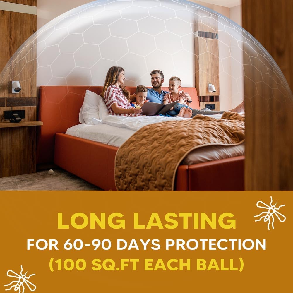 Mosquito Repellent for Patio, Indoor Mosquito Repellent Balls, Mosquito Control for Garage, Outdoor Yard Mosquitoes Deterrent, Mosquitoes Repellant for Room, Keep Mosquito Away for Travel-8P