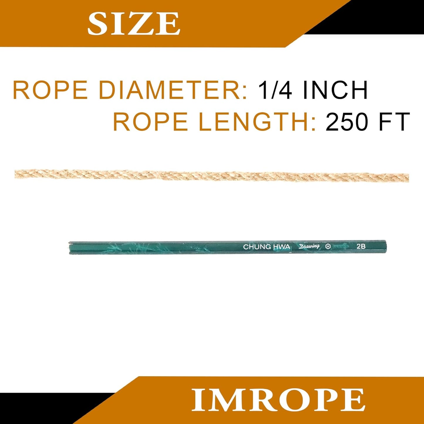 6mm x 250 Feet Natural Jute Rope, Twine for Gardening Tomato Climbing Plant Tie Floristry Crafts Gift Wrapping Packing Decor