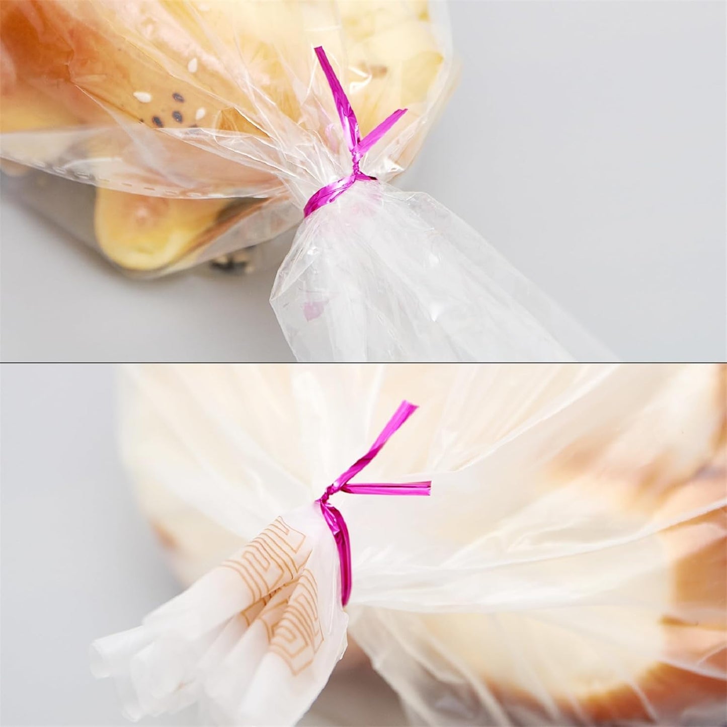 800 PCS 5" Rose Red Metallic Twist Ties for Bakery Ties,Candy Bags,Coffee Bags,Goodie Bags Ties