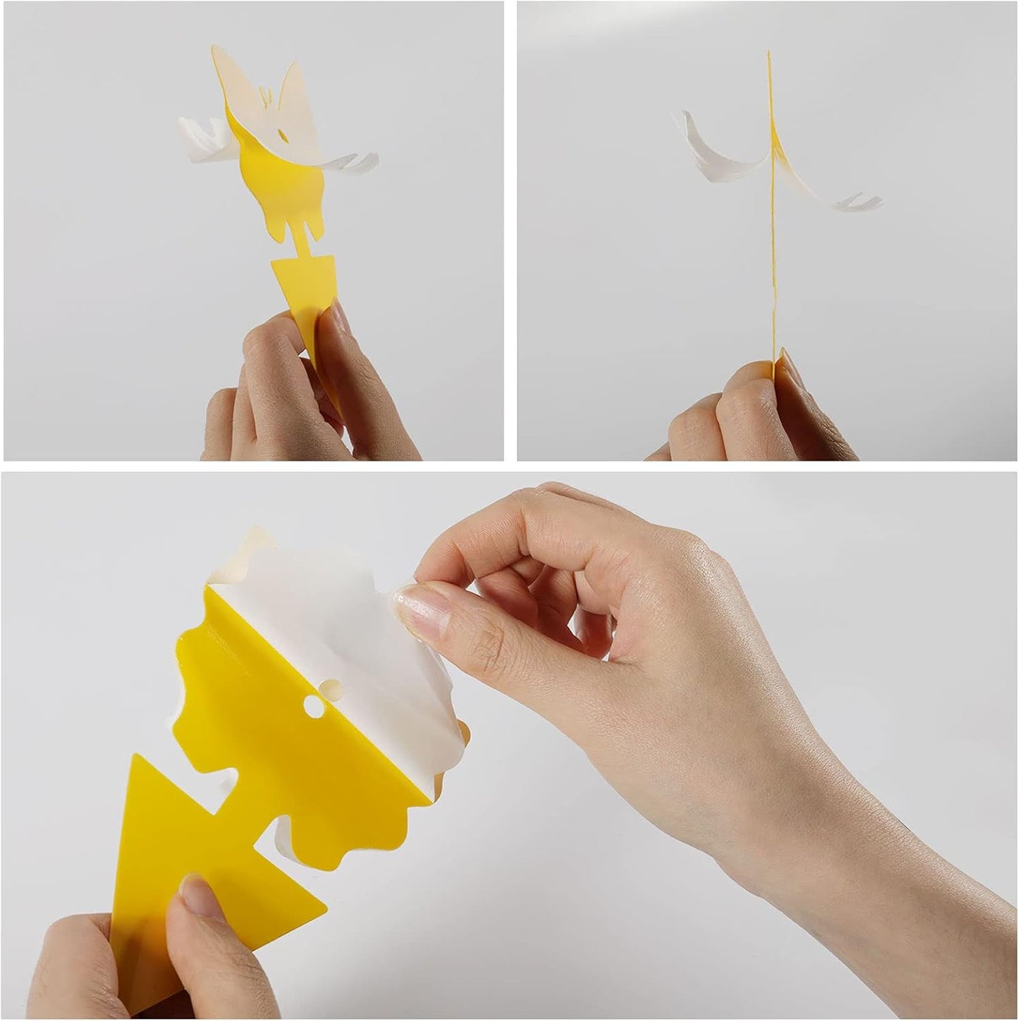 USKICH Sticky Trap Fruit Fly and Gnat Trap Sticky Bug Traps Fungus Traps for Indoor/Outdoor ，Insect Catcher for White Flies,Mosquitoes,Fungus Gnats,Lying Insects (36 Pcs Yellow)