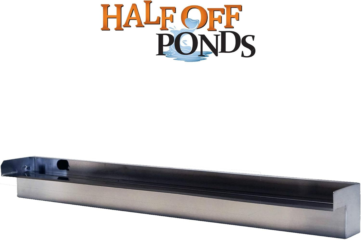 HALF OFF PONDS Steel Elegance 36" Stainless Steel Spillway - STE36-HOP