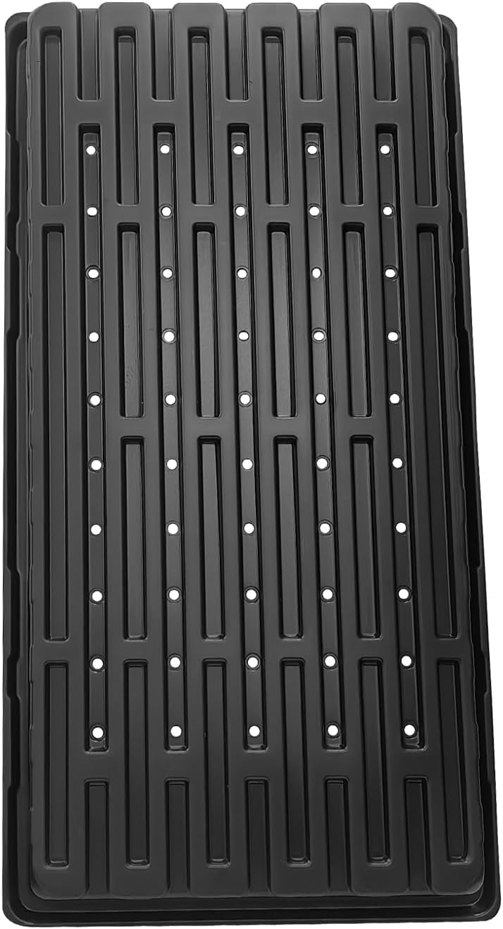 18-Pack 1020 Seedling Trays with Holes - Extra Strength Heavy Duty,10" x 20", Reusable 1020 Nursery Trays for Seed Germination, Plant Propagation, Garden Seed Starter and Microgreens