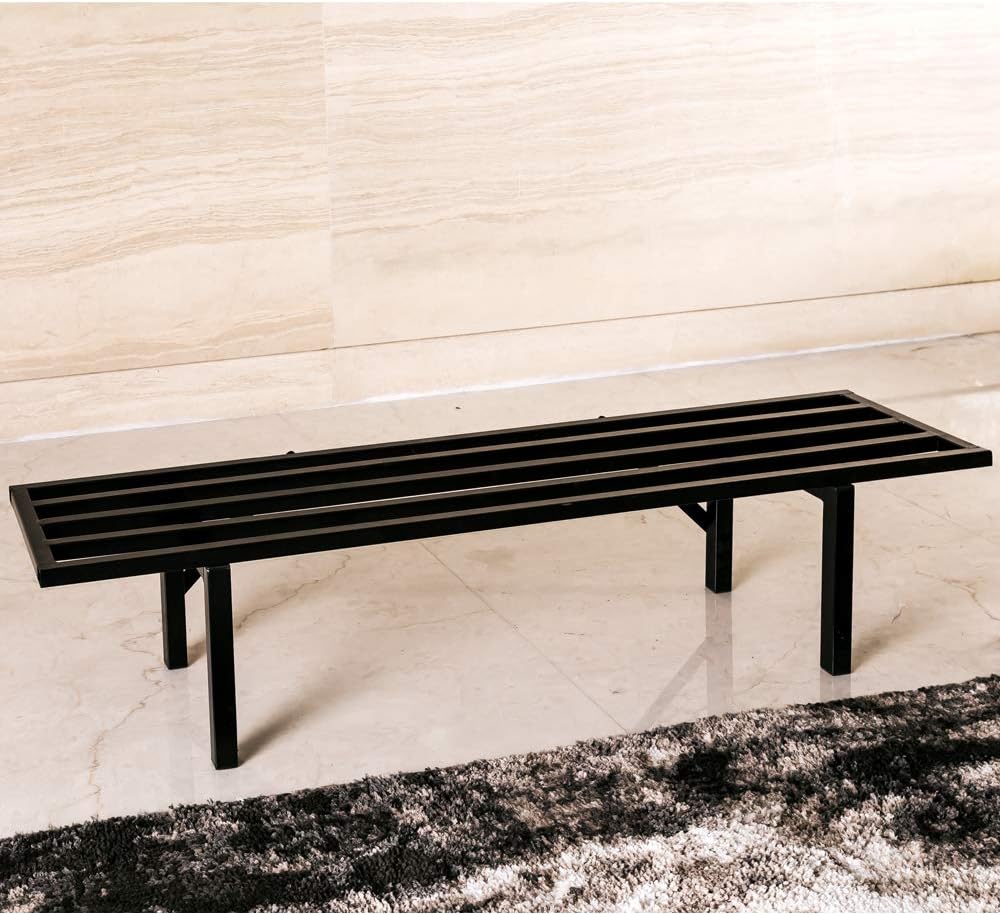 Zhongma One Tier Metal Plant Stand(45.67 L x 8.66 W x 7.9 H) Heavy Duty Plant Holder for Home, Window,Garden, Plant Lovers, Display Stand …