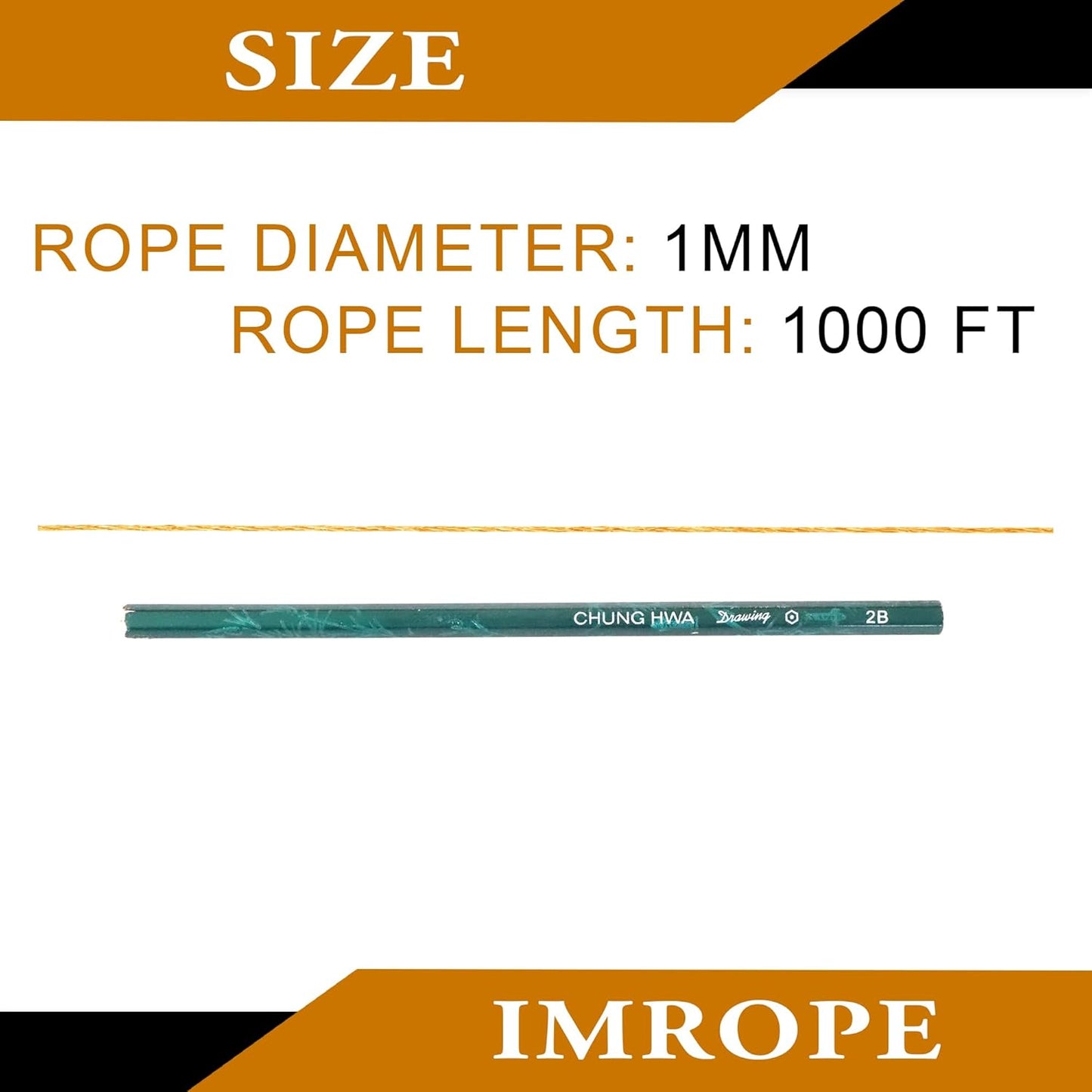 1mm x 1000 Feet Orange Jute Rope, Twine for Gardening Tomato Climbing Plant Tie Floristry Crafts Gift Wrapping Packing Decor