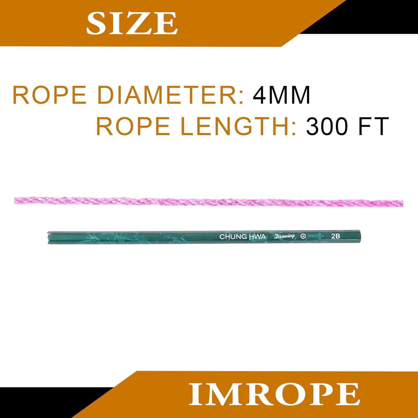 4mm x 300 Feet Pink Jute Rope, Twine for Gardening Tomato Climbing Plant Tie Floristry Crafts Gift Wrapping Packing Decor