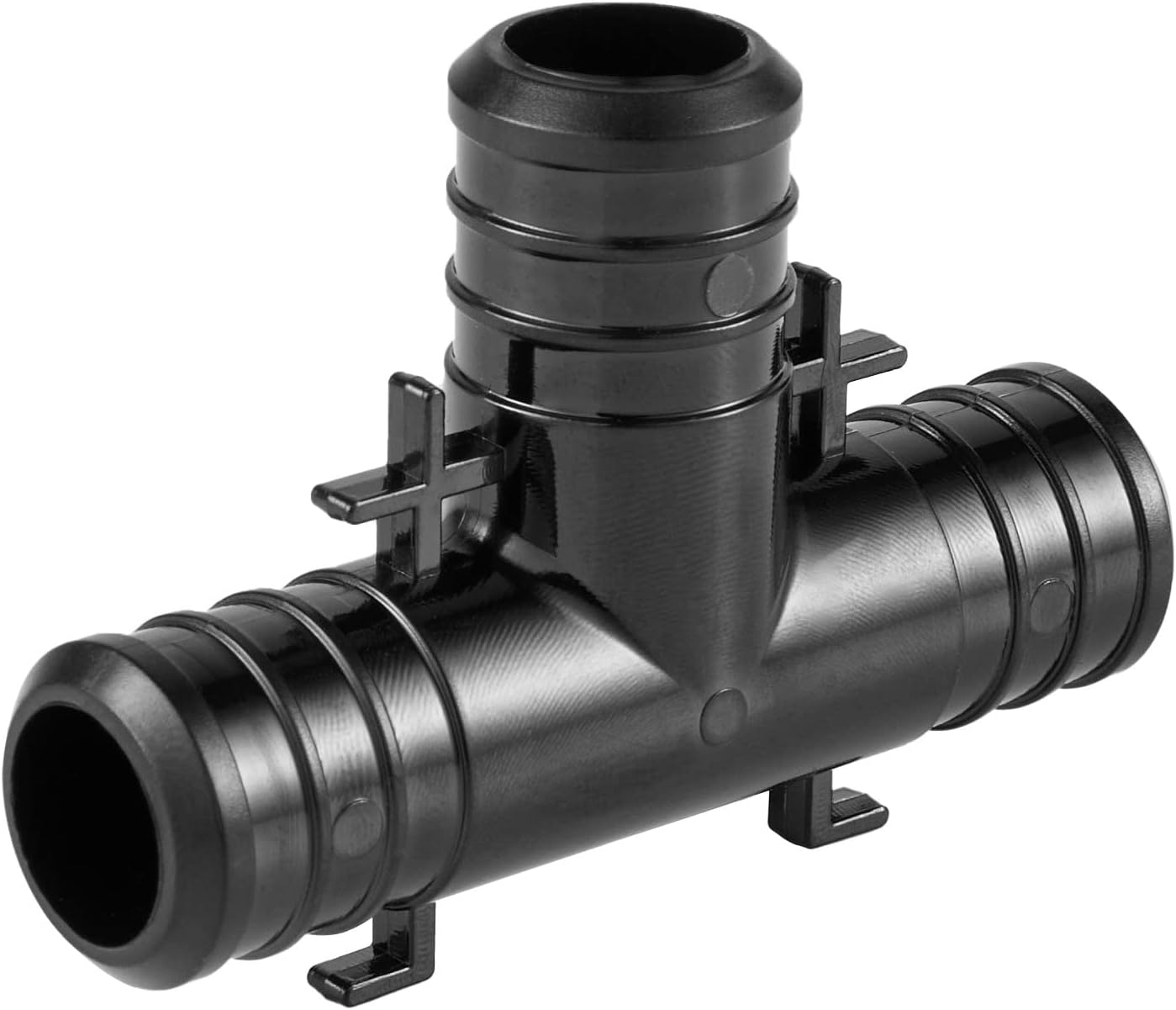 (Pack of 10) EFIELD Poly PPSU Barb Crimp Pex Fitting 3/4" X 3/4"x3/4" Tee With Tab, ASTM 2159,(PPSU1807052)