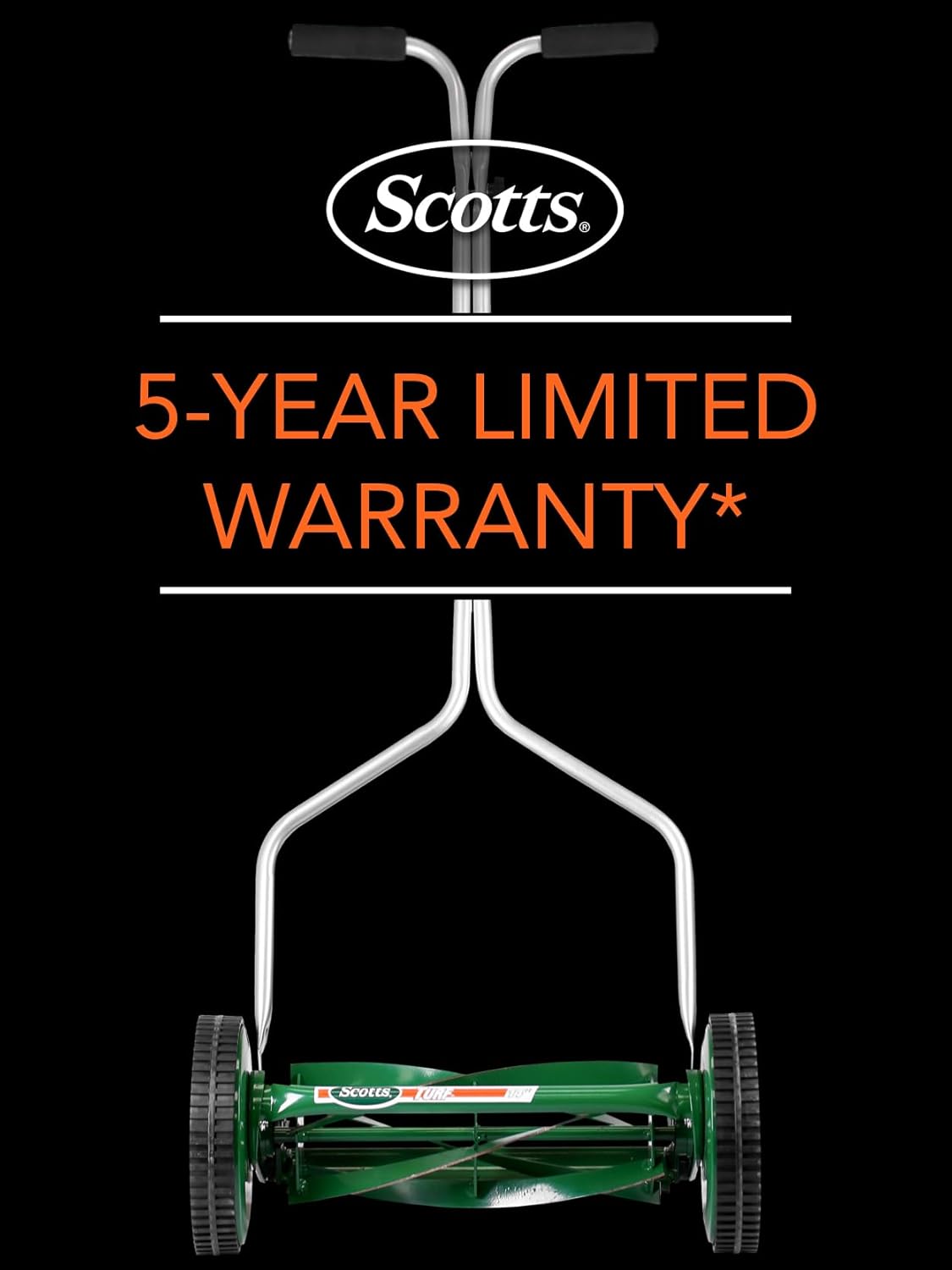 Scotts Outdoor Power Tools 304-14S 14-Inch 5-Blade Push Reel Lawn Mower, Green