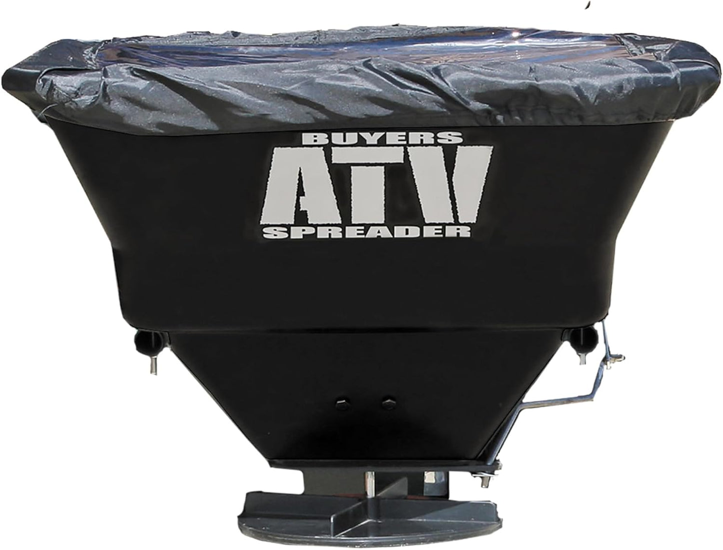 Buyers Products ATVS100 ATV All-Purpose Broadcast Spreader 100 lbs. Capacity with Rain Cover , Black