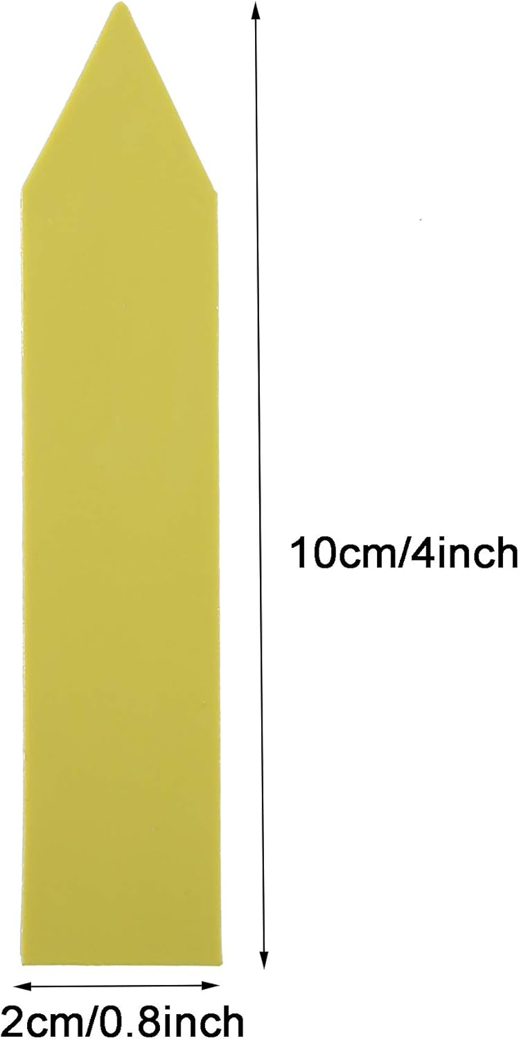1000 Pcs 4 Inch Garden Plant Labels, Plastic Nursery Tags Waterproof Pot Seed Markers, Yellow
