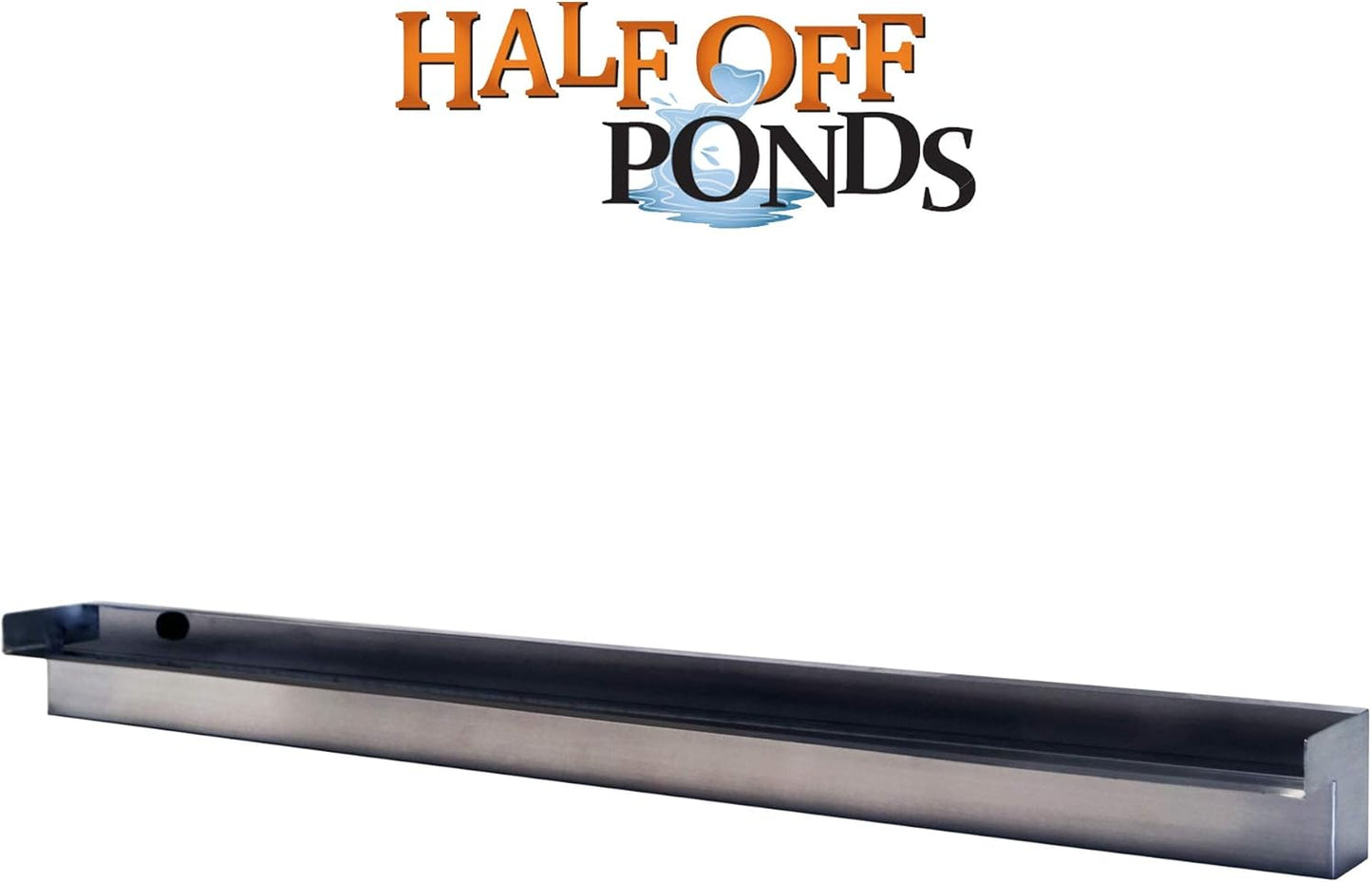 HALF OFF PONDS Steel Elegance 48" Stainless Steel Spillway - STE48