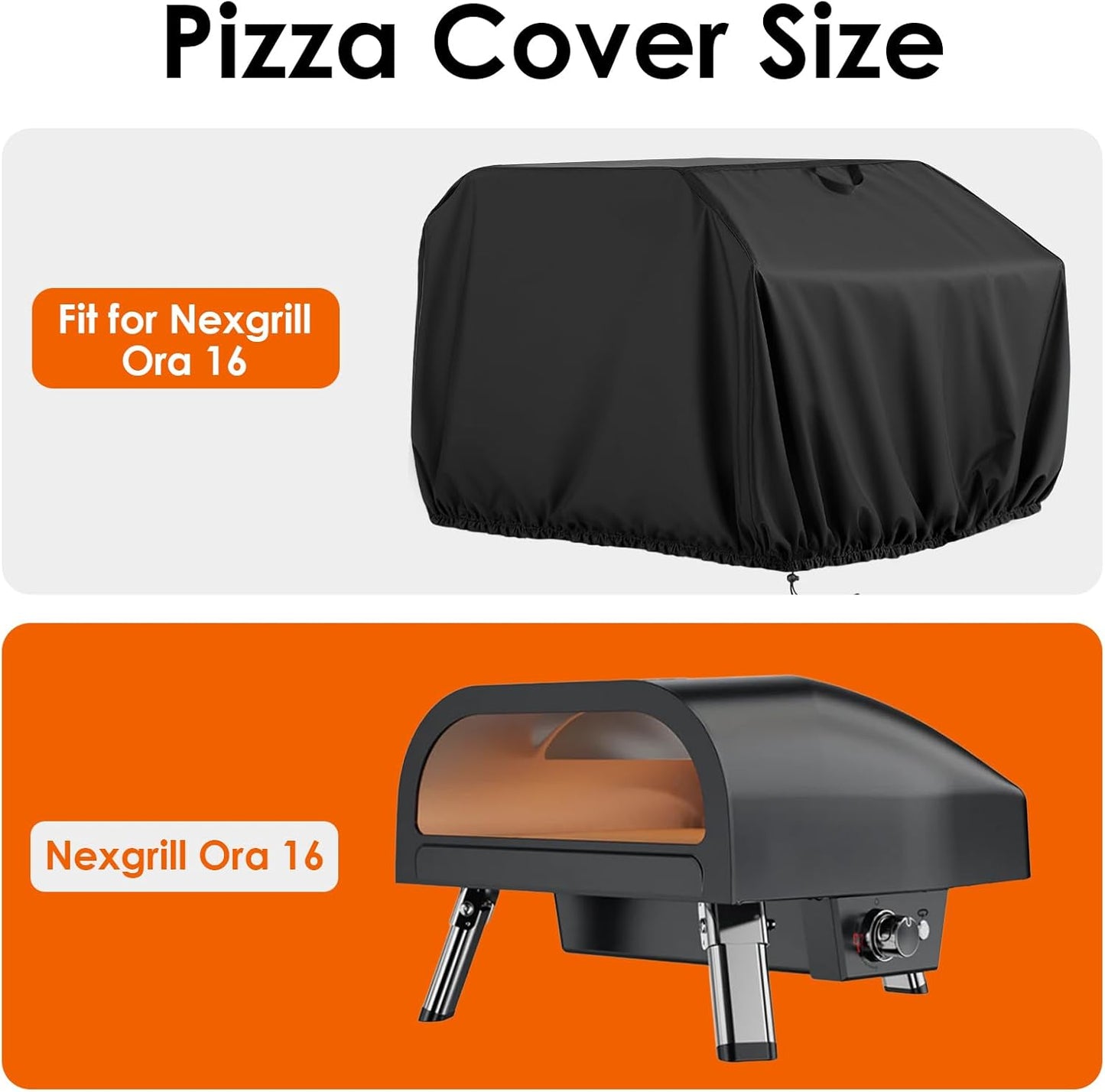 Pizza Oven Cover for Nexgrill Ora 16,TwoPone Waterproof Pizza Oven Accessories Carry Cover for Outdoor