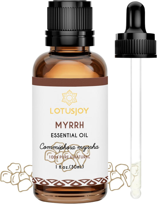 Myrrh Essential Oil, Pure Natural Myrrh Oil for Skin Hair Diffuser Room Spray DIY - 1 Oz