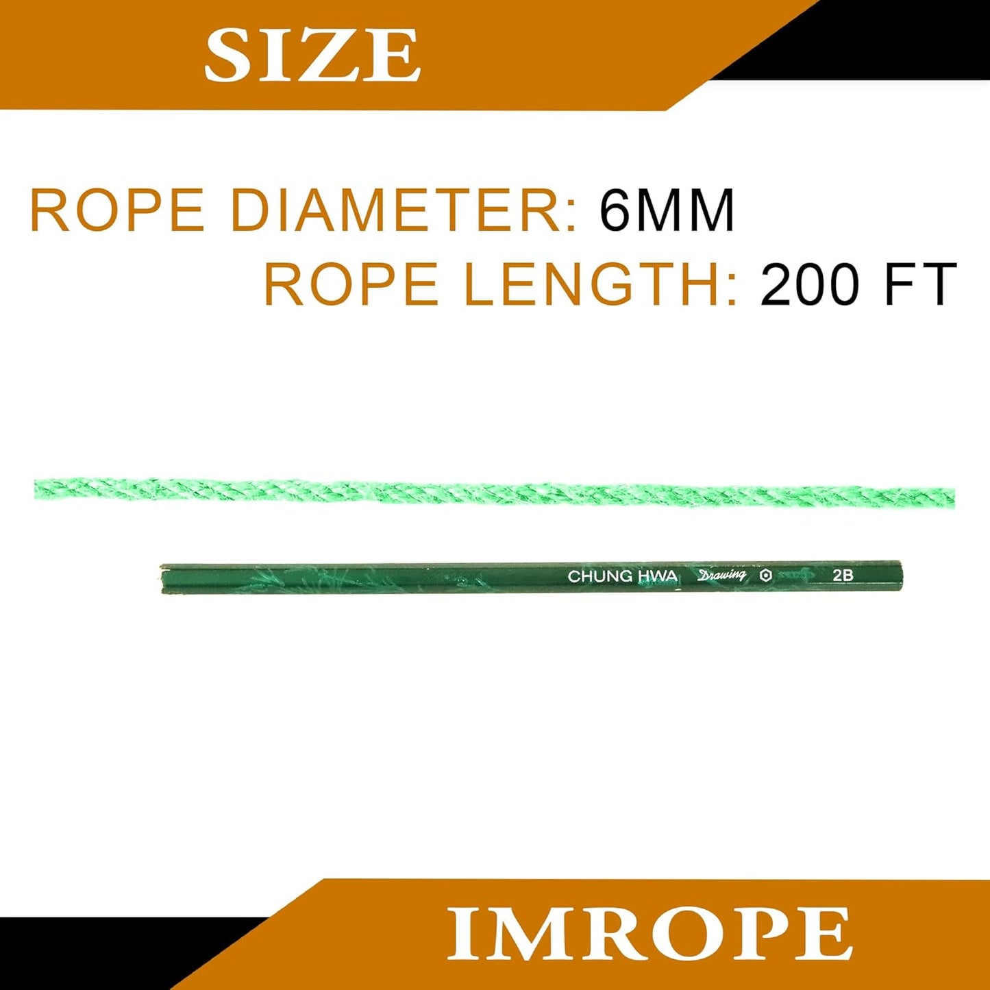 6mm x 200 Feet Light Green Jute Rope, Twine for Gardening Tomato Climbing Plant Tie Floristry Crafts Gift Wrapping Packing Decor